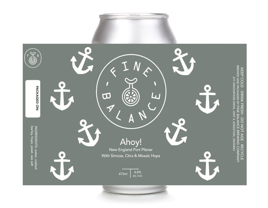 Ahoy! New England Port Pilsner - Fine Balance Brewing