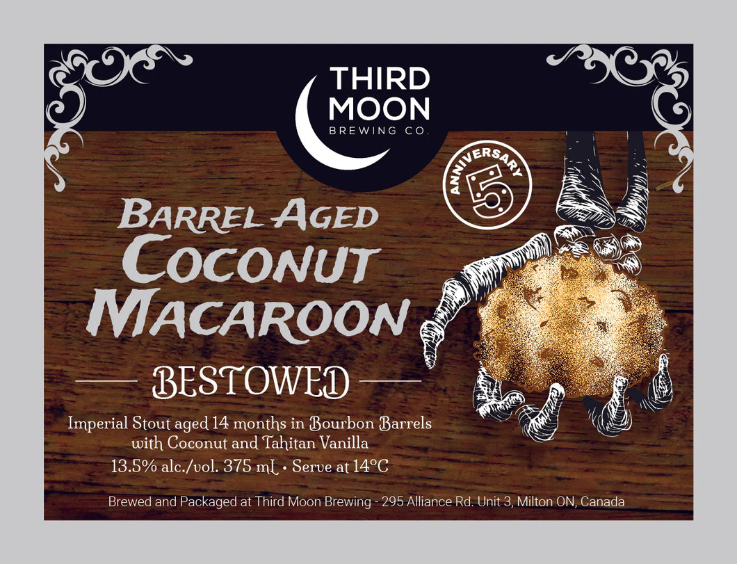 Barrel Aged Coconut Macaroon Bestowed - Third Moon Brewing Co.