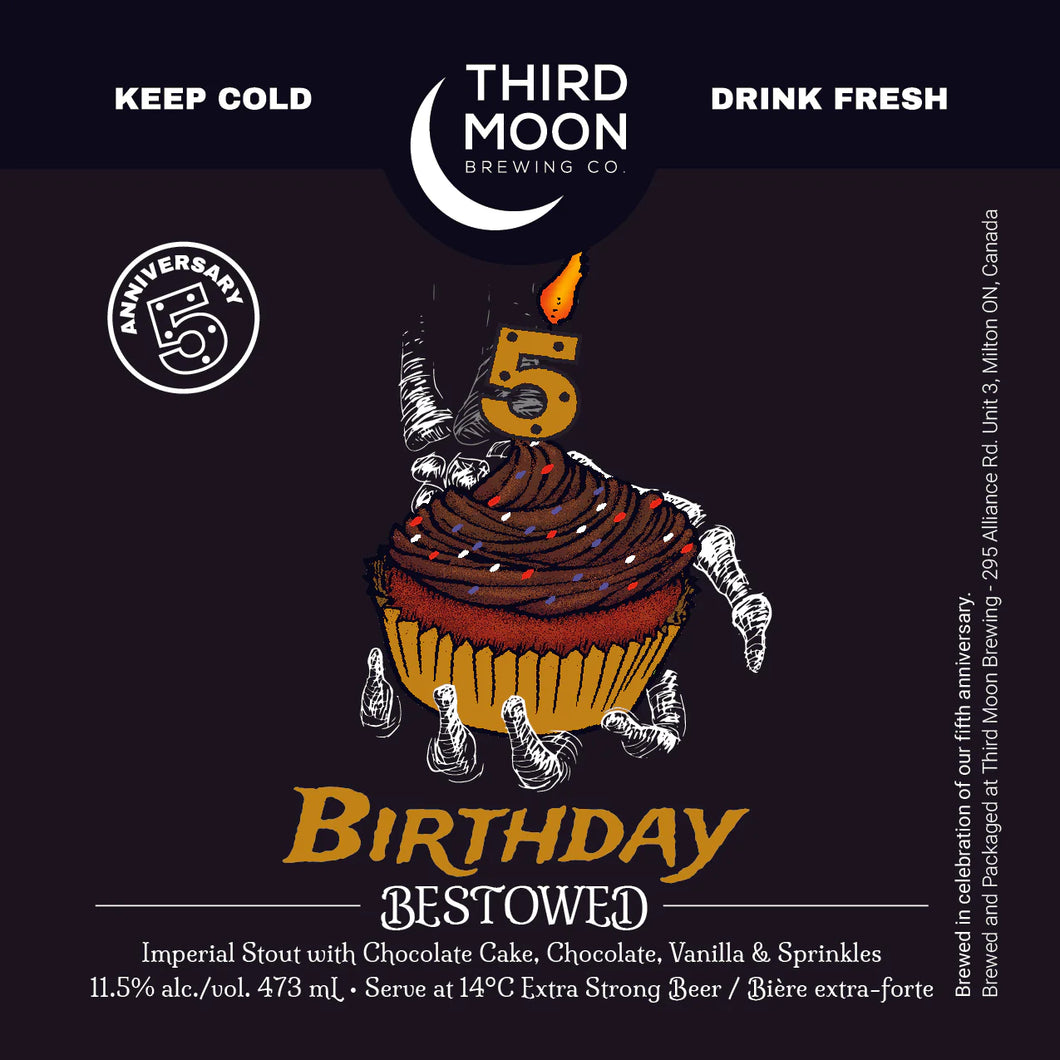 5th Anniversary Birthday Bestowed - Third Moon Brewing Co.