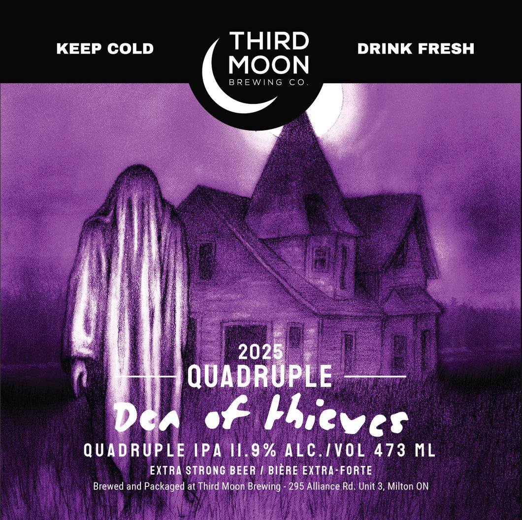 Quadruple Den Of Thieves Quad IPA (2025) - Third Moon Brewing Co.