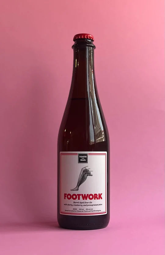 FOOTWORK Barrel Aged Sour Ale w/ Cherry, Cranberry, and Pomegranate Juice - Tooth & Nail